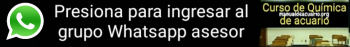 Ingreso a grupo Whatsapp del curso de química de Aqua Internacional Friends