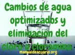 Cambios de agua optimizados y eliminacion del cloro o cloramina