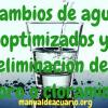 cambios de agua optimizados decloración, cloro y cloramina