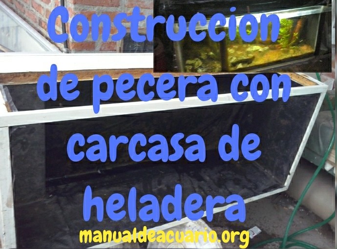 Hacer pecera de 500 litros con carcasa de refrigerador reciclado