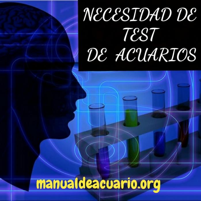 Necesidad de test de acuarios