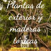 Plantas de exterior y maderas tóxicas