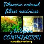Filtración natural con plantas contra filtración comercial